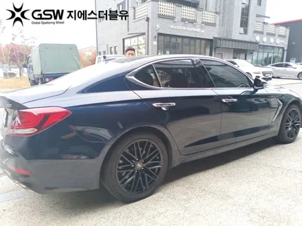 천안 휠도색 제네시스 G70 19MY 18인치휠 특별한 블랙반무광 도색 작업 방법! / 대전 유성구 복용동