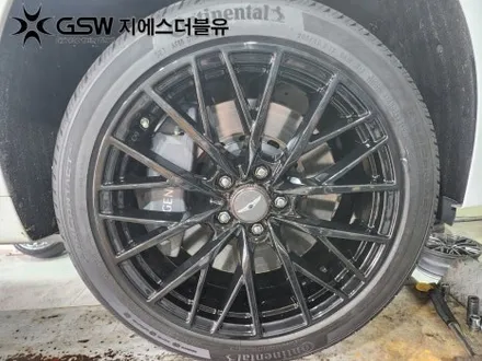 동탄 휠도색 제네시스 G80 19인치 휠 순정색상에서 블랙유광 크롬 도색 작업 후기입니다! / 대전 유성구 복용동