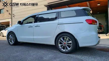 위례 휠도색 카니발 19인치 화이트 크롬 도색 작업 잘하는 업체! 지에스 더블유! / 대전 유성구 복용동