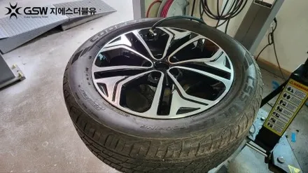 세종 싼타페 TM 휠복원 19인치휠 다이아컷팅 휠복원 잘하는 업체! 지에스 더블유! / 대전 유성구 복용동