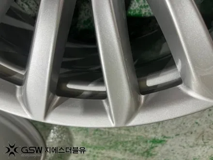 BMW 6GT 19인치휠 실버 스크래치 대전 휠복원 / 대전 유성구 복용동