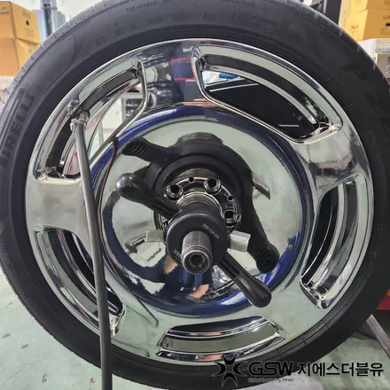 벤츠 S580 마이바흐 20인치 화이트 크롬 대전 휠도색 작업 후기 / 대전 유성구 복용동