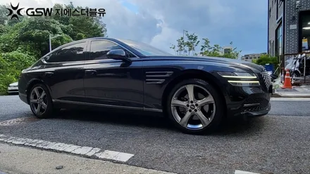 자동차휠 복원비용 제네시스 G80 20인치  스퍼터링 휠복원 작업 후기 / 대전 유성구 복용동