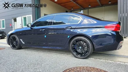 [서산 휠도색] BMW 540I 19인치 블랙유광 크롬 휠도색 작업 후기 / 대전 유성구 복용동