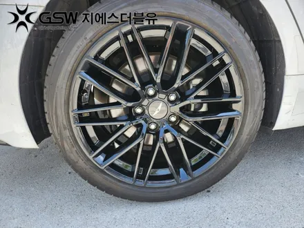 남양주 휠도색 제네시스 G70 18인치휠 블랙유광 크롬 휠도색 작업 후기 / 대전 유성구 복용동