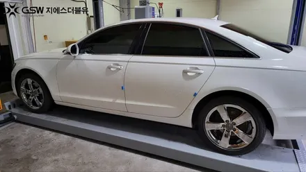 자동차휠도색 아우디 A6 18인치 화이트 크롬 작업 후기 / 대전 유성구 복용동