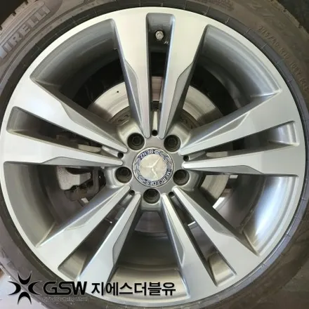 벤츠 휠복원 S500 19인치휠 다이아컷팅 청주 휠복원 / 대전 유성구 복용동