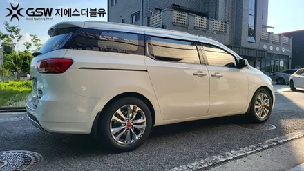 위례 휠도색 카니발 19인치 화이트 크롬 도색 작업 잘하는 업체! 지에스 더블유! / 대전 유성구 복용동