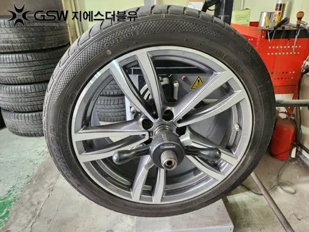 BMW 휠복원 740D 19인치휠 다이아컷팅 복원 작업 / 대전 유성구 복용동
