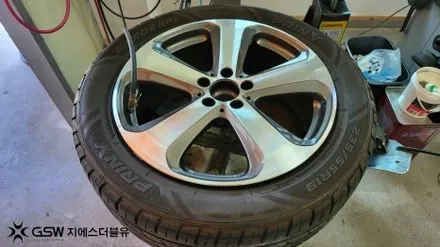 자동차휠복원 벤츠 GLC 220D 다이아컷팅 작업 후기 / 대전 유성구 복용동