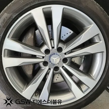 벤츠 휠복원 S500 19인치휠 다이아컷팅 청주 휠복원 / 대전 유성구 복용동