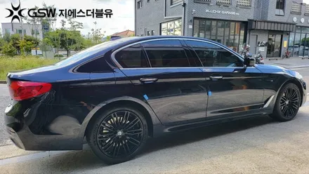 [서산 휠도색] BMW 540I 19인치 블랙유광 크롬 휠도색 작업 후기 / 대전 유성구 복용동