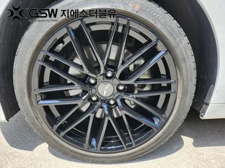 남양주 휠도색 제네시스 G70 18인치휠 블랙유광 크롬 휠도색 작업 후기 / 대전 유성구 복용동