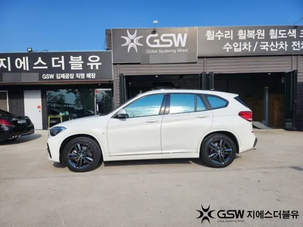 청주 BMW 휠도색 X1 18인치휠 블랙크롬 휠도색 작업 후기 / 대전 유성구 복용동