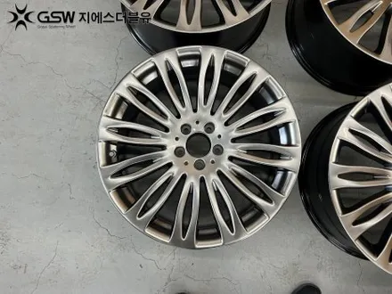 청주 벤츠 휠복원 S500 20인치휠 반광 스크래치 복원 잘하는 업체! 지에스 더블유 / 대전 유성구 복용동