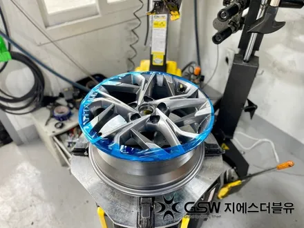 대전 쏘나타 휠복원 17인치 휠분체도장 컷팅 휠 복원 잘하는 곳! / 대전 유성구 복용동