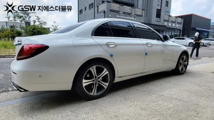 서산 휠복원 벤츠 E클래스 18인치 휠 상처로 인한 다이아컷팅 휠복원 잘하는 업체 지에스 더블유! / 대전 유성구 복용동
