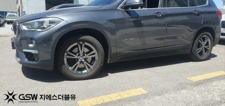 아산 BMW X1 17인치휠 순정휠에서 반광 스퍼터링 휠도색 작업 후기 / 대전 유성구 복용동