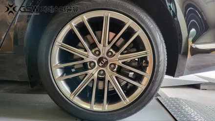 휠복원 기아 K9 19인치휠 반광 스크래치 작업 후기 / 대전 유성구 복용동