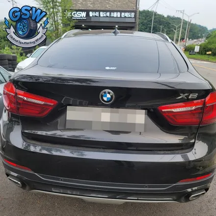 대전 BMW X6 20인치휠 블랙차량에 잘 어울리는 블랙무광 크롬 휠도색 후기 / 대전 유성구 복용동