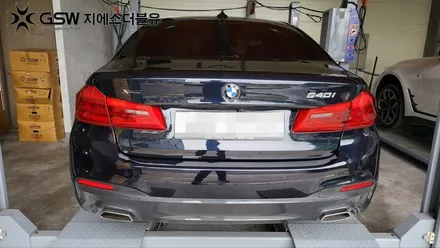 [서산 휠도색] BMW 540I 19인치 블랙유광 크롬 휠도색 작업 후기 / 대전 유성구 복용동