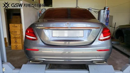 벤츠 E 클래스 18인치 실버 스크래치 대전 휠복원 작업 후기 / 대전 유성구 복용동