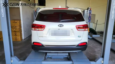 청주 싼타페 UM 19인치휠 화이트 크롬 휠도색 작업 후기 / 대전 유성구 복용동