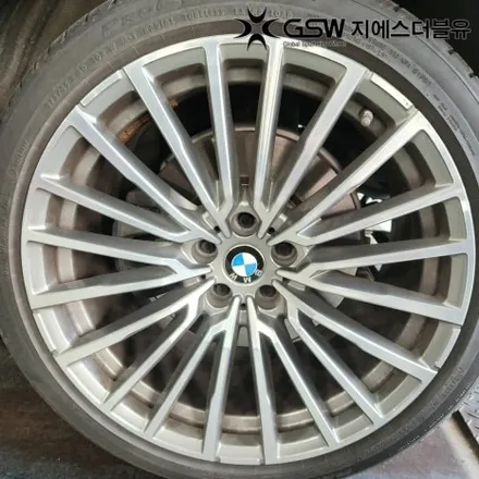 청주 BMW 730LD 20인치휠 다이아컷팅 휠복원 / 대전 유성구 복용동