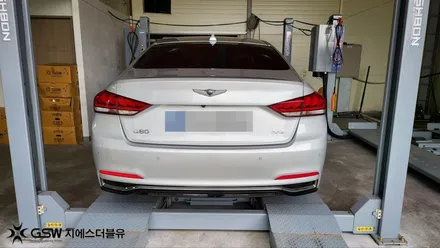 대구 휠복원 제네시스 G80 18인치휠 다이아컷팅 작업 후기 / 대전 유성구 복용동