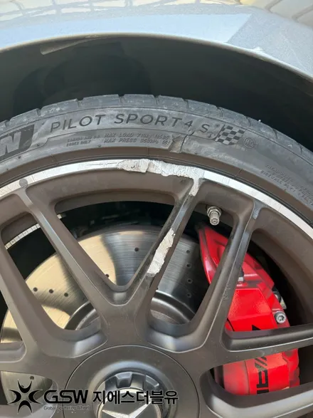수원 벤츠 A45 AMG 19인치 무광 블랙 컷팅 휠복원 | 굴절·용접까지 완벽 복원 / 대전 유성구 복용동