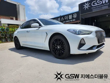 남양주 휠도색 제네시스 G70 18인치휠 블랙유광 크롬 휠도색 작업 후기 / 대전 유성구 복용동