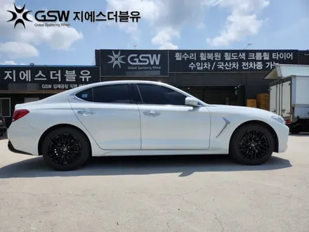 남양주 휠도색 제네시스 G70 18인치휠 블랙유광 크롬 휠도색 작업 후기 / 대전 유성구 복용동