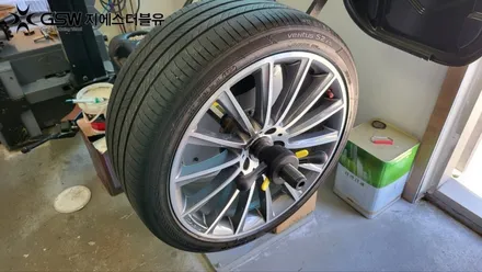대전 벤츠 휠복원 S560 20인치휠 다이아컷팅 작업 후기 / 대전 유성구 복용동