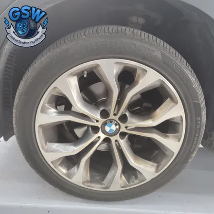 대전 BMW X6 20인치휠 블랙차량에 잘 어울리는 블랙무광 크롬 휠도색 후기 / 대전 유성구 복용동