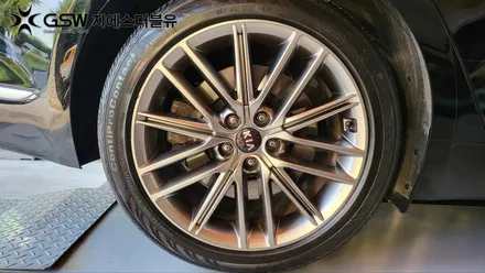 휠복원 기아 K9 19인치휠 반광 스크래치 작업 후기 / 대전 유성구 복용동