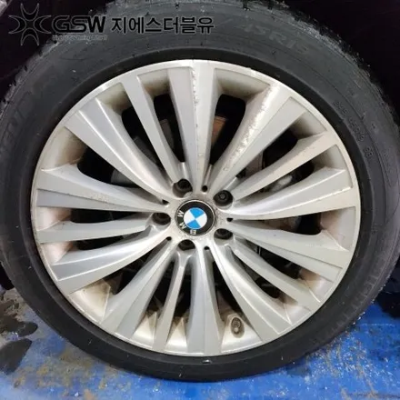 BMW GT 19인치휠 다이아컷팅 평택휠복원 작업 후기 / 대전 유성구 복용동