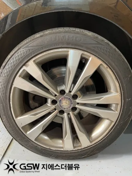 벤츠 S500 19인치휠 컷팅휠 부산 휠복원 / 대전 유성구 복용동