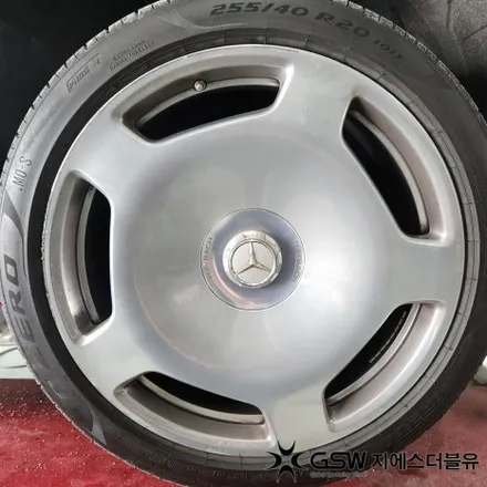 벤츠 S580 마이바흐 20인치 화이트 크롬 대전 휠도색 작업 후기 / 대전 유성구 복용동