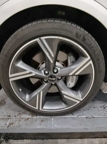 부산 제네시스 GV80 22인치휠 다이아컷팅 휠복원 후기 / 대전 유성구 복용동