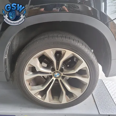 대전 BMW X6 20인치휠 블랙차량에 잘 어울리는 블랙무광 크롬 휠도색 후기 / 대전 유성구 복용동