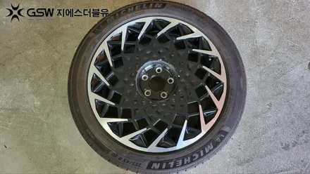 아이오닉5 20인치휠 안산 휠수리 다이아컷팅 휠복원 작업 후기 / 대전 유성구 복용동