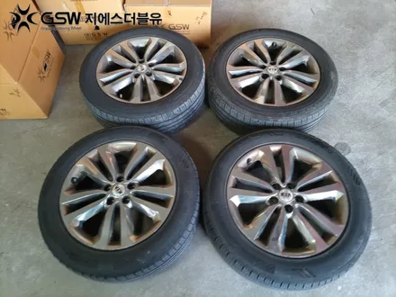 공주 카니발 휠도색 19인치휠 도장면 떨어짐으로 인한 화이트 크롬 휠도색 작업 후기 / 대전 유성구 복용동