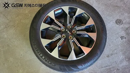 대전 카니발 4세대 19인치휠 긁힘으로 인한 다이아컷팅 휠복원 작업 후기 / 대전 유성구 복용동
