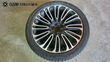 대전 휠복원 링컨 에비에이터 22인치휠 다이아컷팅 작업 후기 / 대전 유성구 복용동