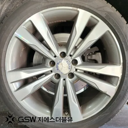 벤츠 휠복원 S500 19인치휠 다이아컷팅 청주 휠복원 / 대전 유성구 복용동