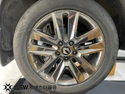 판교 렉스턴 스포츠 20인치휠 화이트 크롬 휠도색 작업 후기 / 대전 유성구 복용동