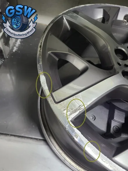 BMW 2시리즈 액티브 투어러 17인치 다이아커팅 휠복원 작업 / 대전 유성구 복용동