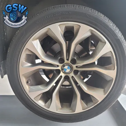 대전 BMW X6 20인치휠 블랙차량에 잘 어울리는 블랙무광 크롬 휠도색 후기 / 대전 유성구 복용동