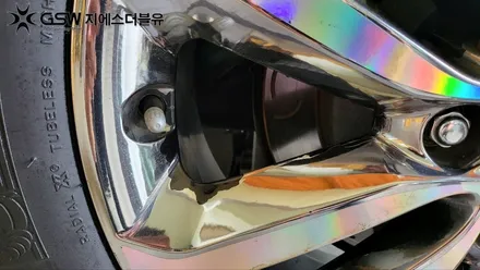 하남 휠도색 카니발 19인치 휠 도장면 떨어짐으로 인한 화이트 크롬 휠 도색장착 작업 후기 / 대전 유성구 복용동