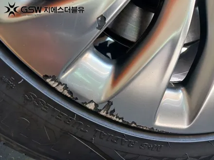 제네시스 휠복원 EQ900 19인치휠 반광 스크래치 대전 휠복원 / 대전 유성구 복용동